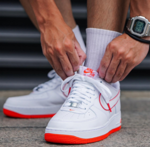 Giay Nike Air Force 1 GS 'White Picante Red' DV7762-101