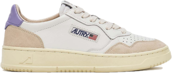 Giày Autry Medalist Low Suede 'White Lavender' AULW-LS53