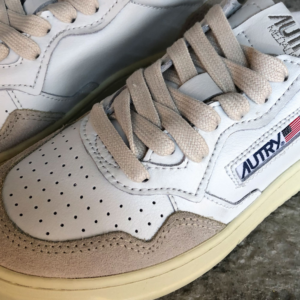 Giay Autry Medalist Low Leather Suede 'White' AULW-LS33