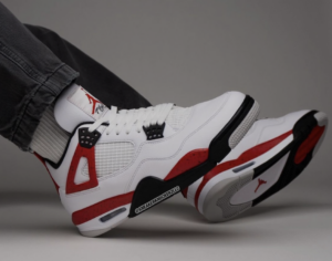 Giay Nike Air Jordan 4 Retro 'Red Cement' (GS) 408452-161