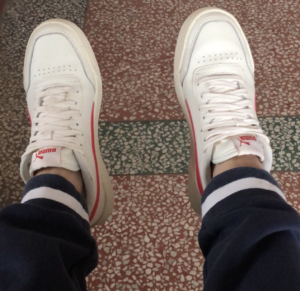 Giay Puma Caracal 'White High Risk Red' 369863-05