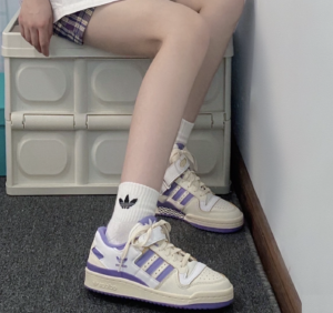 Giay Adidas Wmns Forum 84 Low 'Off White Purple' HQ4375
