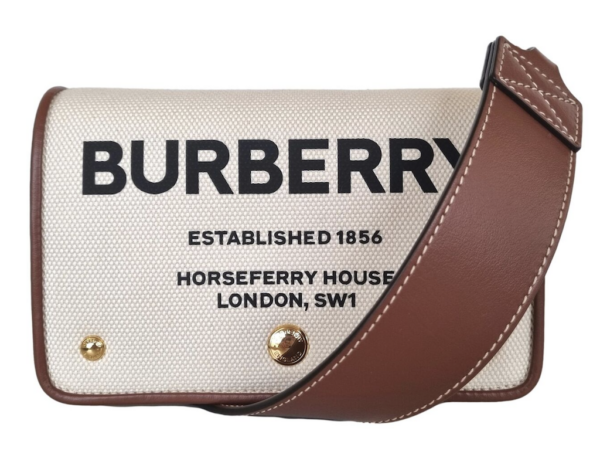 Túi Burberry Canvas And Leather 'Cream White' 80518441