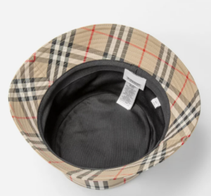 Mu Burberry Vintage Check Cotton Blend Bucket 'Beige' 80269271