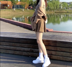 Giay Nike Air Force 1 High LE GS 'Triple White' DH2943-111