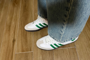 Giay Adidas Samba OG 'Footwear White Green' IG1024