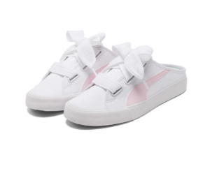 Giay Puma Bari Mule Ribbon 125 'White Pink' 382331-04