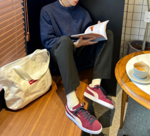 Giay Puma Jjjjound X Suede 'Burgundy' 388659-04