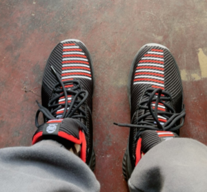 Giay Adidas Derrick Rose 9 GEEK UP 'Black White Red' EE6846