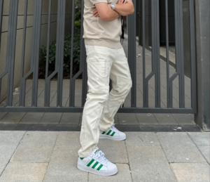 Giay Adidas Superstar XLG 'White Green' IF8069