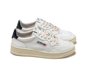 Giay Autry Medalist Low Leather 'White Blue' AULM-LL12