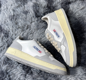 Giay Autry Medalist Low Leather 'Gray White' AULW-WB10