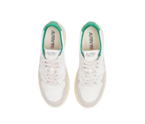 Giay Autry Medalist Low Leather 'White Green' AULM-CN03