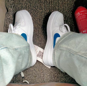 Giay Nike Air Force 1 'White Blue' DV7762-103