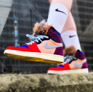 Giay Nike Air Jordan 1 Retro High x Aleali May 'Court Lux' BV2613-600