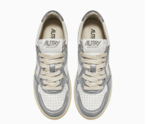 Giay Autry Medalist Low Leather 'White Silver' AULW-WB18