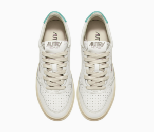 Giay Autry Medalist Low Leather 'White Turquoise' AULW-LL49