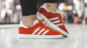 Giay Adidas Gazelle 'Oragne White' S76026