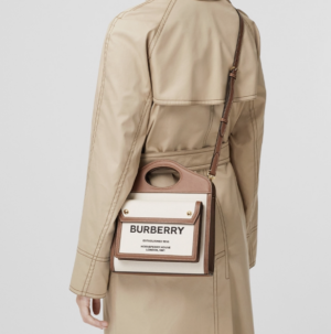 Tui Burberry Mini Canvas Leather Pocket 'Beige' 80393611