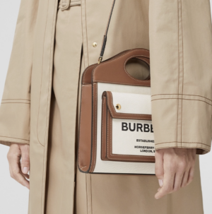 Tui Burberry Mini Canvas Leather Pocket 'Beige' 80393611