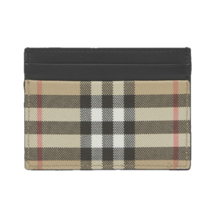 Vi Burberry Vintage Check Card Case 'Archive Beige' 80579451
