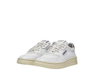 Giay Autry Medalist Low Leather 'White Burgundy' AULM-LL43