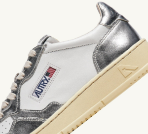 Giay Autry Medalist Low Leather 'White Silver' AULW-WB18