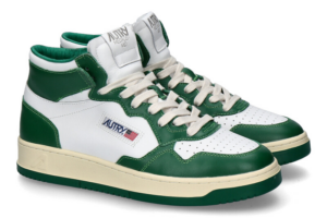 Giay Autry Medalist Mid Leather 'Green White' AUMM-WB03