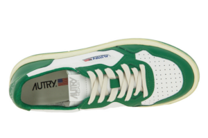 Giay Autry Medalist Low Leather 'Green White' AULW-WB03