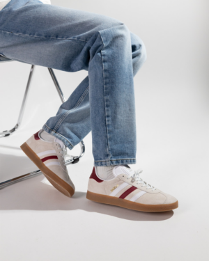 Giay Adidas Gazelle 'Aluminum Collegiate Burgundy' IG0672