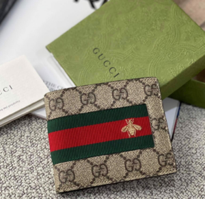 Vi Gucci GG Web Wallet 'Beige Ebony' 408827-KLQCN-8461