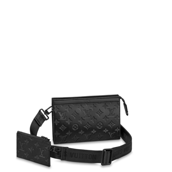 Túi Gaston Monogram Shadow Leather 'Black' M81115