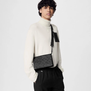 Tui Gaston Monogram Shadow Leather 'Black' M81115