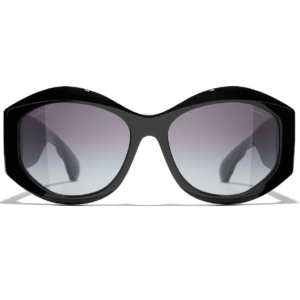 Kinh Channel Oval Sunglasses 'Grey' A71515-X01081-S6016