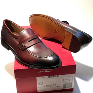 Giay Salvatore Ferragamo Penny Loafers 'Brown' 0741643