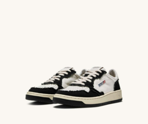 Giay Autry Medalist Low Goatskin 'White Black' AULM-CB02