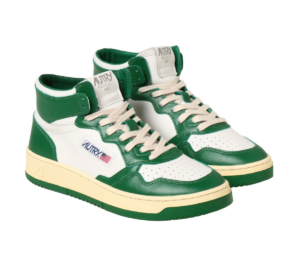 Giay Autry Medalist Mid Leather 'Green White' AUMM-WB03