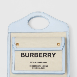 Tui Burberry Mini Canvas Leather Pocket 'Pale Blue' 80324061