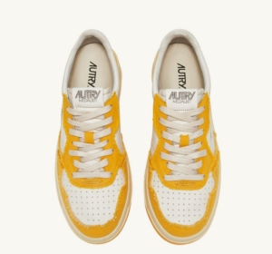 Giay Autry Medalist Low Goatskin 'White Mango' AULM-CB06