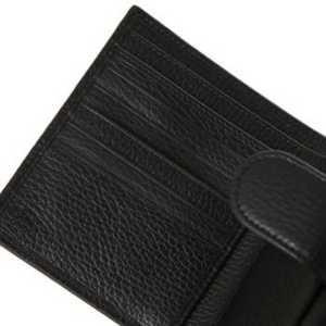 Vi Gucci Plain Leather Folding 'Black' 615525-CAO0G-1000