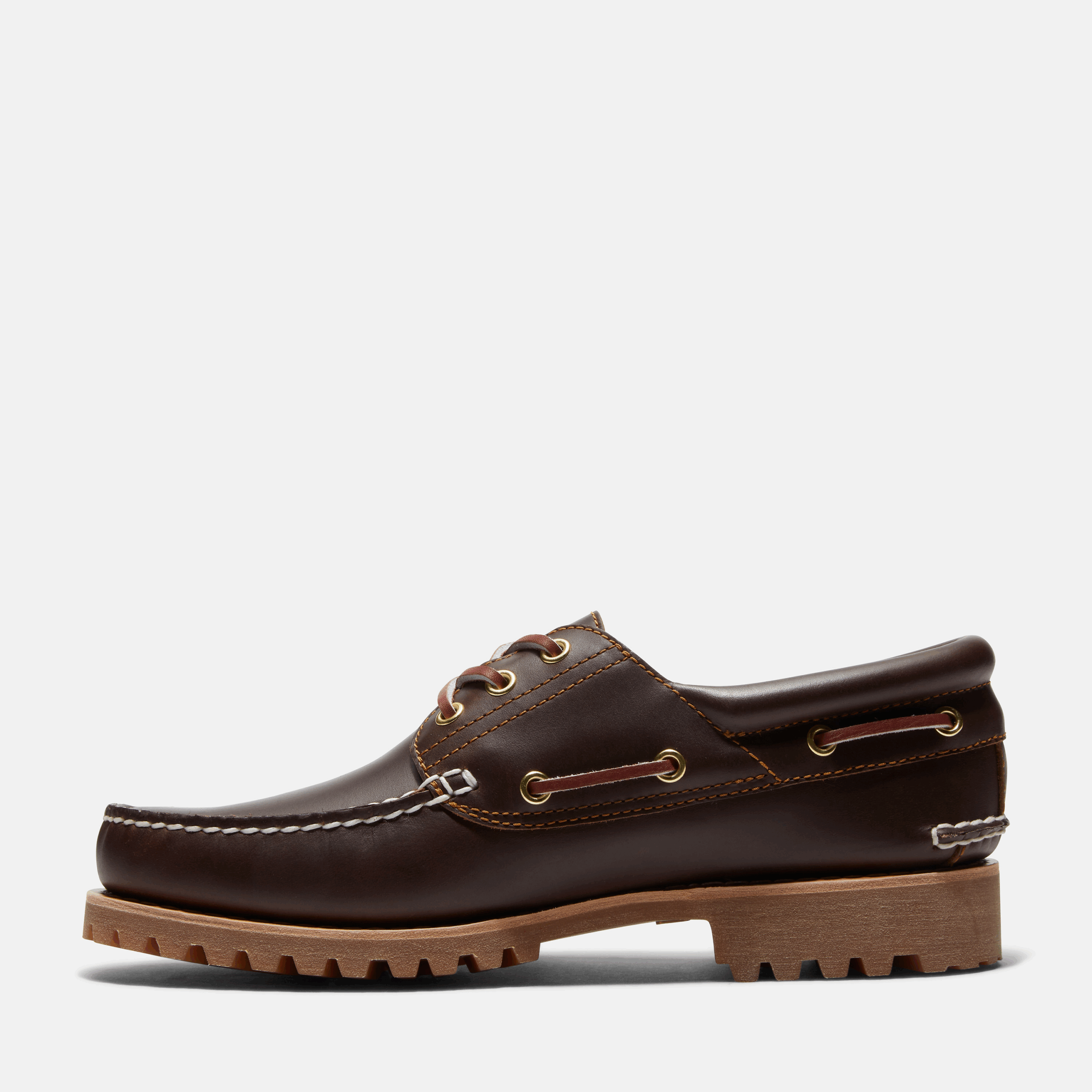 Alternative view of Giày Timberland 3-Eye Lug Handsewn Boat 'Brown' 30003214