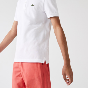 Ao Lacoste Slim Fit Polo In Petit Pique 'White' PH4012-11-001
