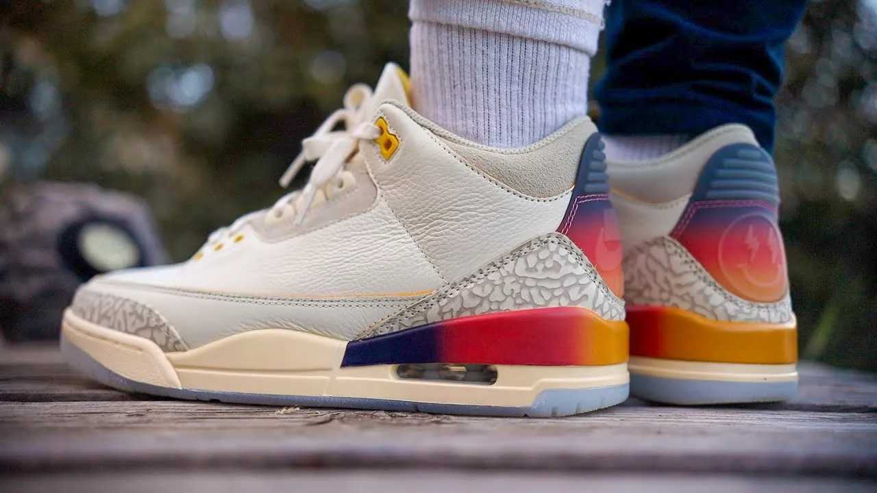 Hinh anh 2: J Balvin x Jordan 3 "Sunset": Ket hop mau sac vo cung doc dao