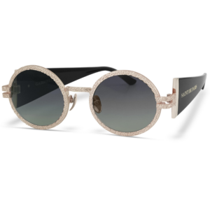 Kinh Saint De Paris Gabrielle Sunglasses 'Black Gold'