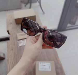 Kinh Burberry Rectangular Sunglasses 'Brown' BE4336-392073