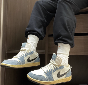 Giay Nike Air Jordan 1 Low 'Sashiko Denim' FN7670-493