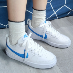 Giay Nike Court Borough Low 2 GS 'White Photo Balue' BQ5448-123