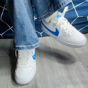 Giay Nike Court Borough Low 2 GS 'White Photo Balue' BQ5448-123