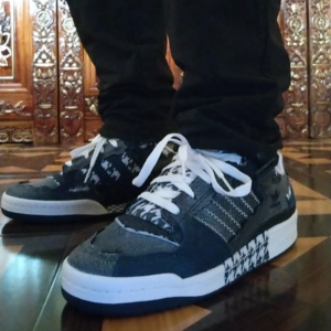 Giay Adidas Originals Forum Exhibit Low 'Black Gray' HQ8418