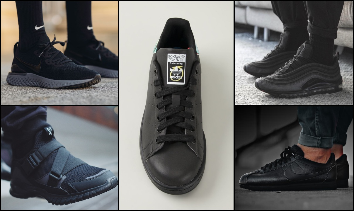 Top 7 mau sneaker phoi mau full black duoc lua chon nhieu nhat